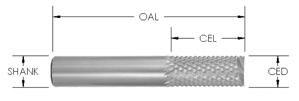 ROUND BOTTOM VEINING, 1 FLUTE (CB-120)